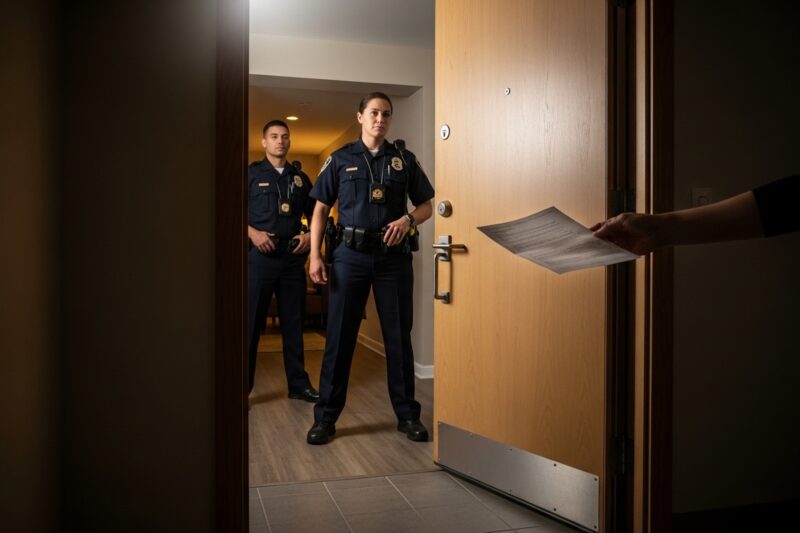 Czy policja może wejść do mieszkania bez nakazu?