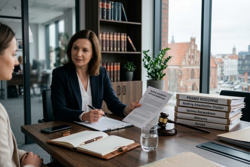 Ranking adwokatów od prawa rodzinnego Olsztyn 2026 – kogo wybrać?